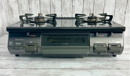 お引取り限定 美品 20年製 リンナイ LPガス用コンロ ガステーブル KGDM67BKR グリル未使用