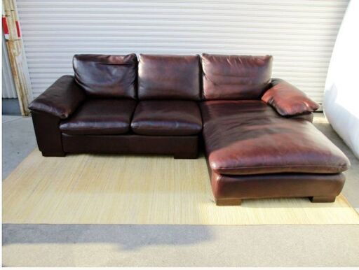 VIOLINO　3人掛ソファ　カウチソファ 合皮　茶色　ブラウン インテリア　おしゃれ　ヴァイオリーノソファ専門メーカー