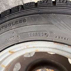 12/9お譲り完了/溝有だけどボロい155/65R13スタッドレス4本セット！の画像