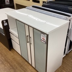 KL-29【新入荷　リサイクル品】ニトリ　ポスティア120 キッチンカウンター　白