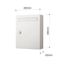 【ヤ取5/26終了】≪U627≫ 未開封品 Panasonic/パナソニック CLEAS-FF/クリアス-FF サインポスト CTCR2502WS 漆喰ホワイト ダイヤル錠 住宅設備/郵便受けの画像