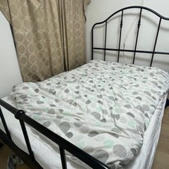 IKEAダブルベットフレーム譲ります。解体可能の画像