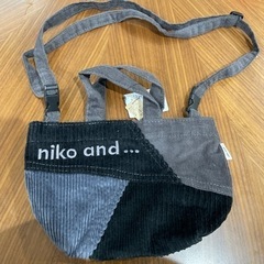 Niko and…  コーデュロイ バッグ ショルダー付き