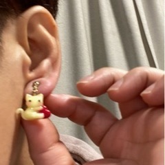 ハンドメイドイヤリング　猫ちゃんの画像