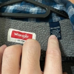 ① Wrangler ラングラーのボアジャケット　ネルシャツの画像