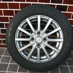 再値下げ　アルミホール付き　スタッドレスタイヤ４本　175/65R14  おまけ付き　サイルチェーンの画像