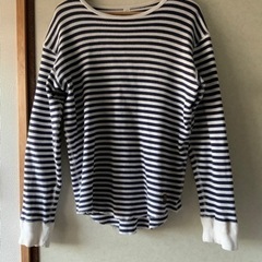 ボーダーサーマル　古着　unisex
