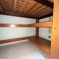 木製　ロフトベッドの画像