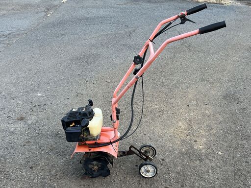整備済 かけ易く 折り畳め 片手で持てる 日立工機 タナカ 2サイクル 30.7cc 耕運機 TUH31E(P) 移動輪付 家庭菜園向 現物確認 初期不良対応