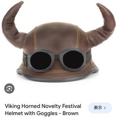 バイキングフェスのゴーグル付きハットの画像