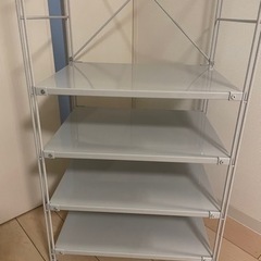 【お譲り先決定】無印 スチールユニットシェルフ ワードローブ クローゼットの画像