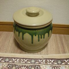 商談中　壺　つぼ　瓶　かめ　蓋つき　梅干し　糠　小物入れ　②