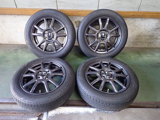 【お取引終了！】★軽乗用車用新品14インチアルミホイール（155/65R14中古タイヤ付き）