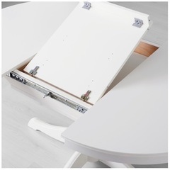 【IKEA】ダイニングテーブル 丸テーブル 伸長式テーブルの画像