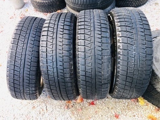 冬タイヤ 185/60R15 PCD114アルミ付きブリザック 4本組