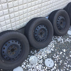 ブリヂストン スタッドレス 4本ホイール付きBLIZZAK RE...