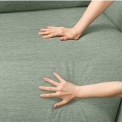 ニトリ　二人掛けソファ　保証ありの画像