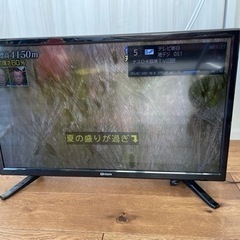 液晶テレビ 24型 ハイビジョン　山善　QRS-24W2K【引取りのみ】の画像