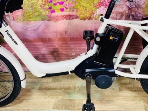 ❶5891子供乗せ電動アシスト自転車Panasonic20インチ良好バッテリー