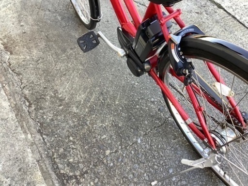 248  ヤマハ新機種電動アシスト自転車pasCITY27インチレッドアルミボディー