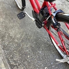 248 ヤマハ新機種電動アシスト自転車pasCITY27インチレッドアルミボディー