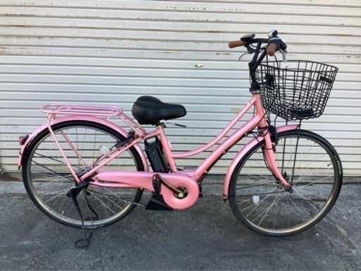 249  ヤマハ新機種電動アシスト自転車pas Ami26インチ　ピンクアルミボディー