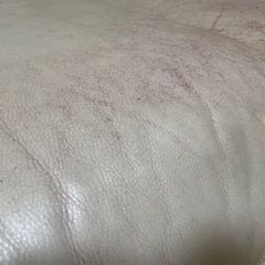 ソフア　白色　本革の画像