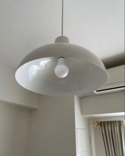 無印良品　ペンダントライト　アルミ　L(電球付き)