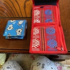 お財布と小銭入れの画像