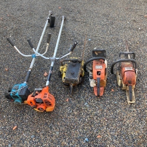 (商談中)チェーンソー、草刈機まとめ売りジャンク
