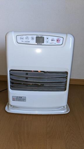 ファンヒーター　灯油タンク5リットル　ホワイト　12畳