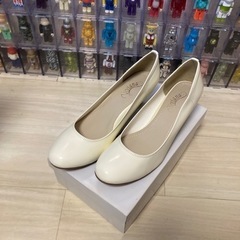 パンプス　LL 25cm 白　ホワイト　結婚式　ウェディング