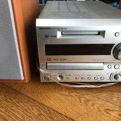 【終了】ONKYO CD/MD チューナーアンプ、スピーカー【ジャンク】の画像