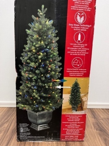 コストコ人気商品】LEDクリスマスツリー 130cm オーナメントフルセット