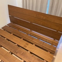 【お譲り先決定】ニトリ ベッドフレーム ダブル ワイドダブルの画像