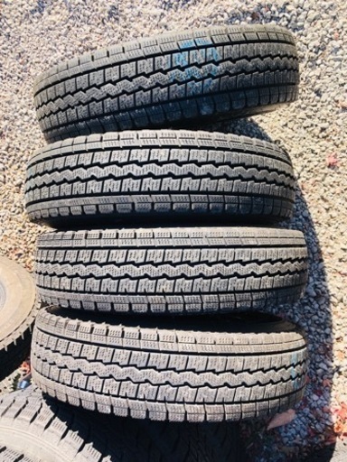 冬タイヤ 145/80R12 LT 軽トラ軽バン用 2021年製スタッドレス4本組