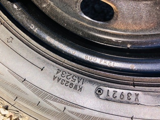 冬タイヤ 145/80R12 LT 軽トラ軽バン用 2021年製スタッドレス4本組