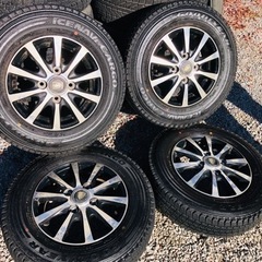 冬タイヤ 145R12 LT 軽トラ軽バン用タイヤ アルミ付き4本組