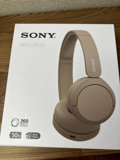 ソニー　SONY　ブルートゥースヘッドホン ベージュ［リモコン・マイク対応 /Bluetooth］　WH-CH520 CZ