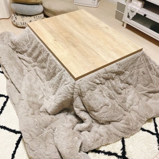 購入者決まりました。ヴィンテージ こたつ テーブル こたつ布団あり。