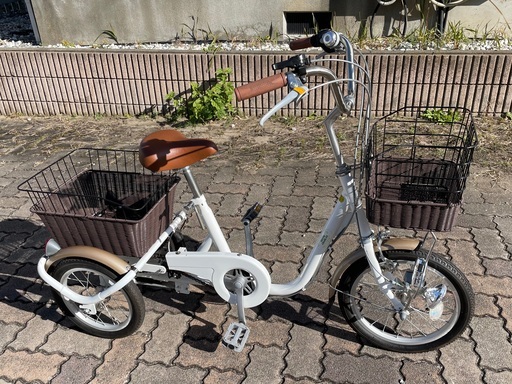 中古三輪自転車  ミムゴ SWING CHARLIE ロータイプ 白
