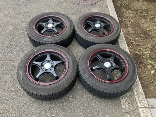 5zigen プロレーサー　4H-100 15インチ　6j+38 175/65r15 ヴィッツ、アクア等　スタッドレスWINTER MAXX付き！これからのシーズンinに是非