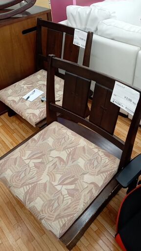 ★ジモティ割あり★椅子　茶色　クリーニング済　YJ1048