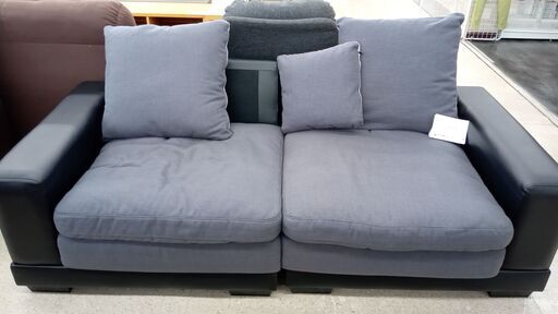 ★ジモティ割あり★  ソファー 黒 H×D×W クリーニング済み TJ3210