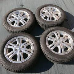 スタッドレス 185/60R14 アルミ付き PCD100 4穴