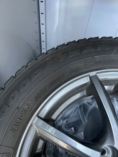 SOLD御礼★4穴スタッドレスホイールタイヤセット★165/70R14★グッドイヤー