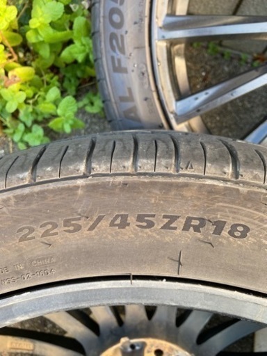 225/45r18 タイヤホイールセット
