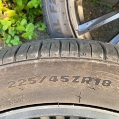 225/45r18 タイヤホイールセットの画像