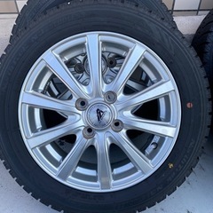 中古　スタッドレスタイヤ　ホイール付き　155/65R14