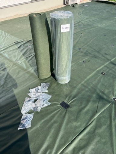 坊草シート　2m×50 1本　2m×10位 1本　Uピン付き